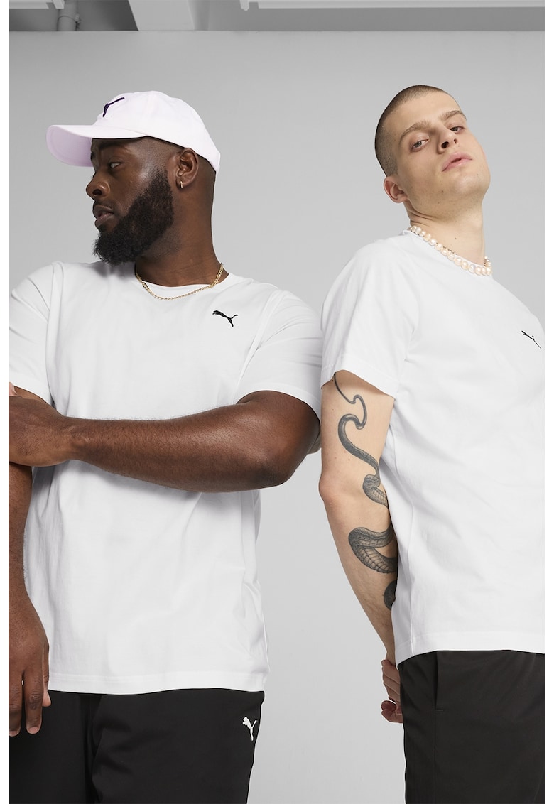 Tricou din bumbac cu broderie logo