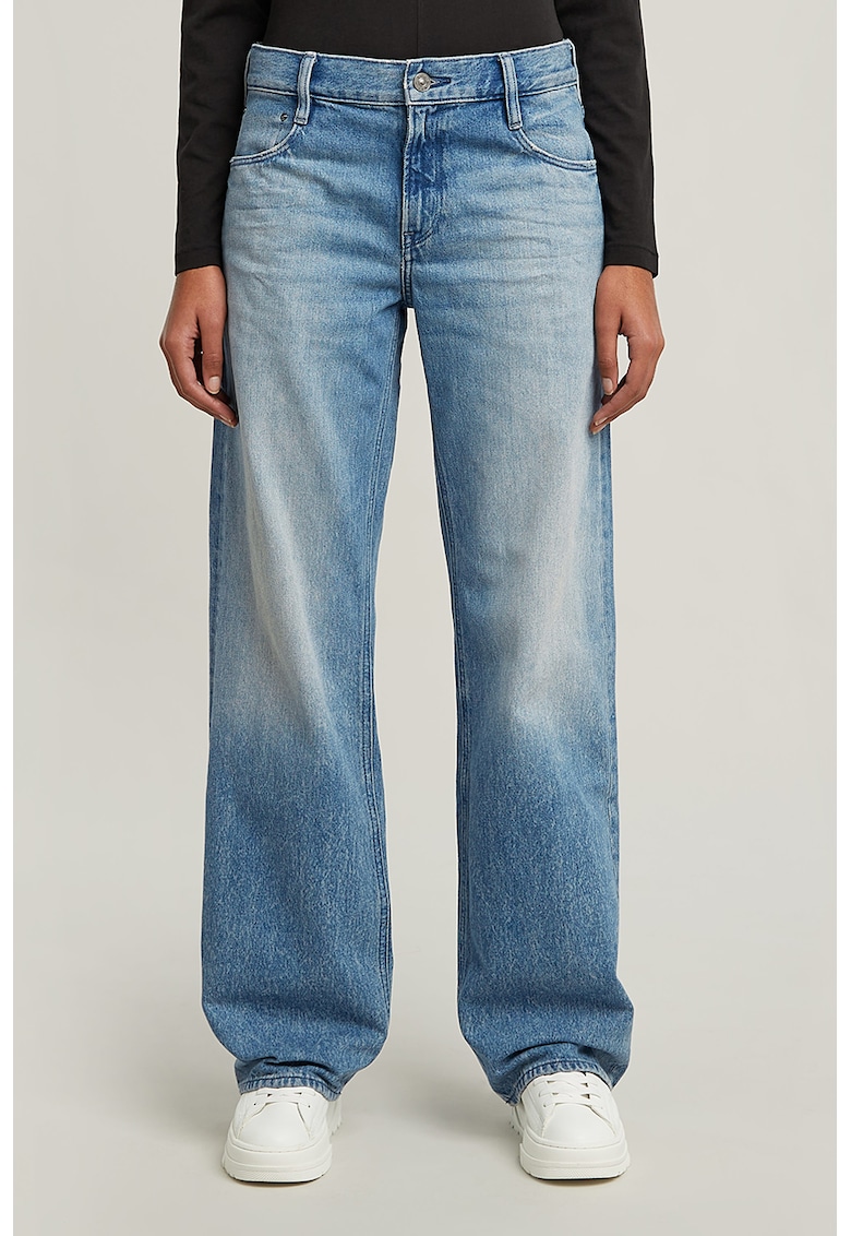 Blugi relaxed-fit Judee - Albastru deschis melange