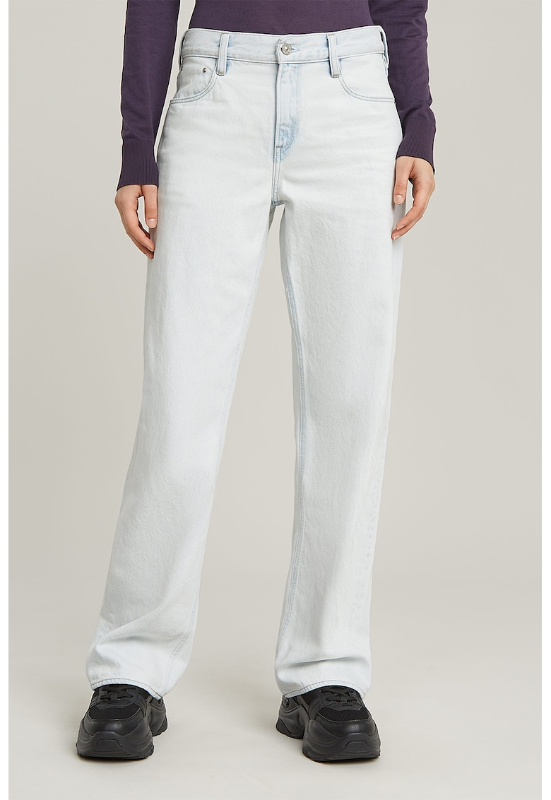 Blugi relaxed-fit Judee - Alb/Albastru pal