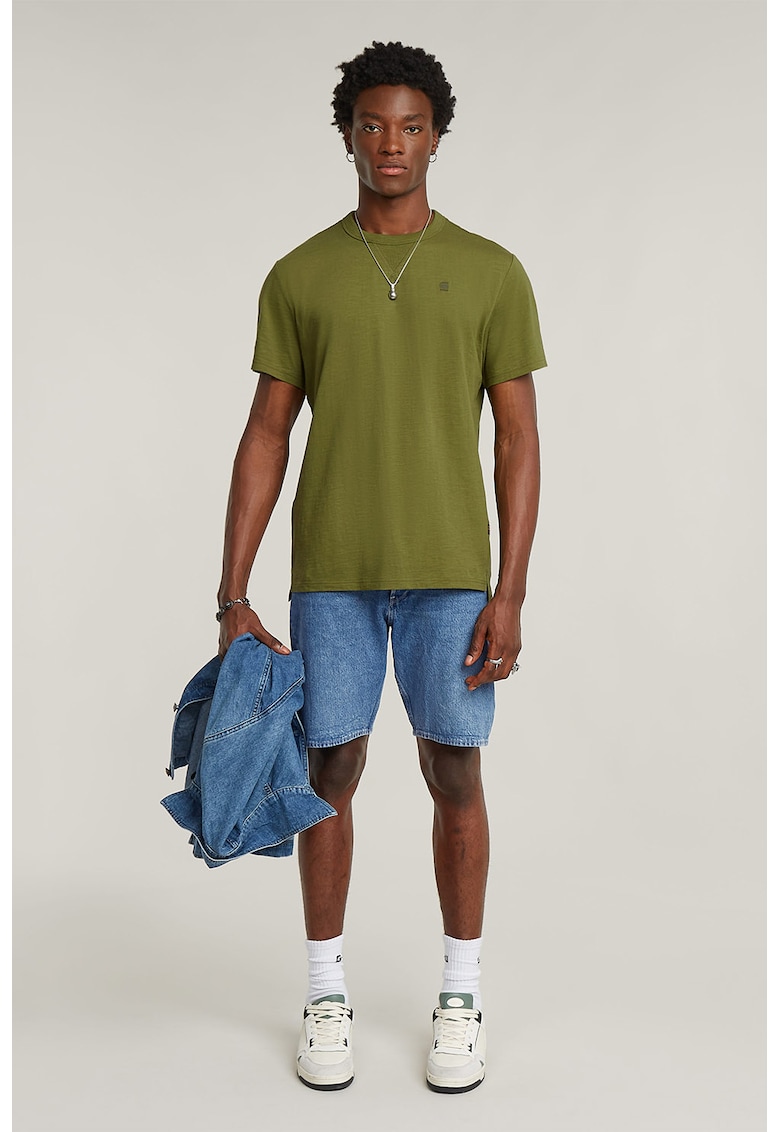 Blugi scurti cu aspect decolorat Dakota - Albastru