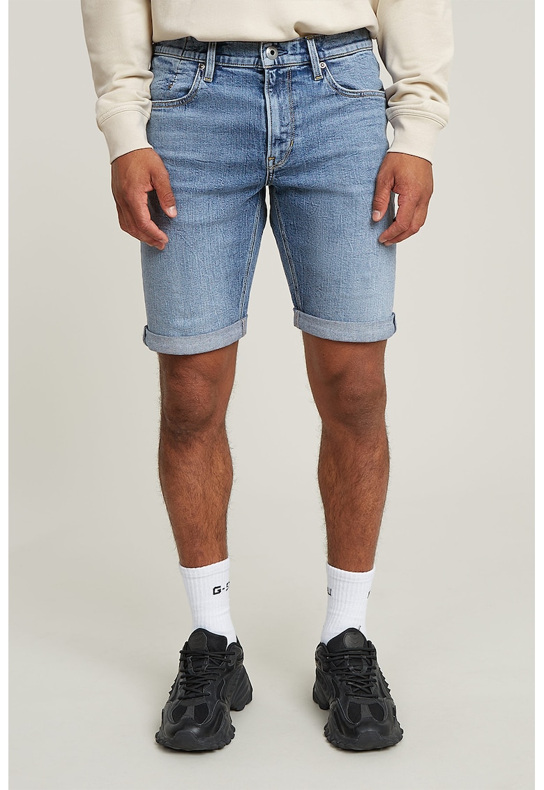 Blugi scurti slim-fit