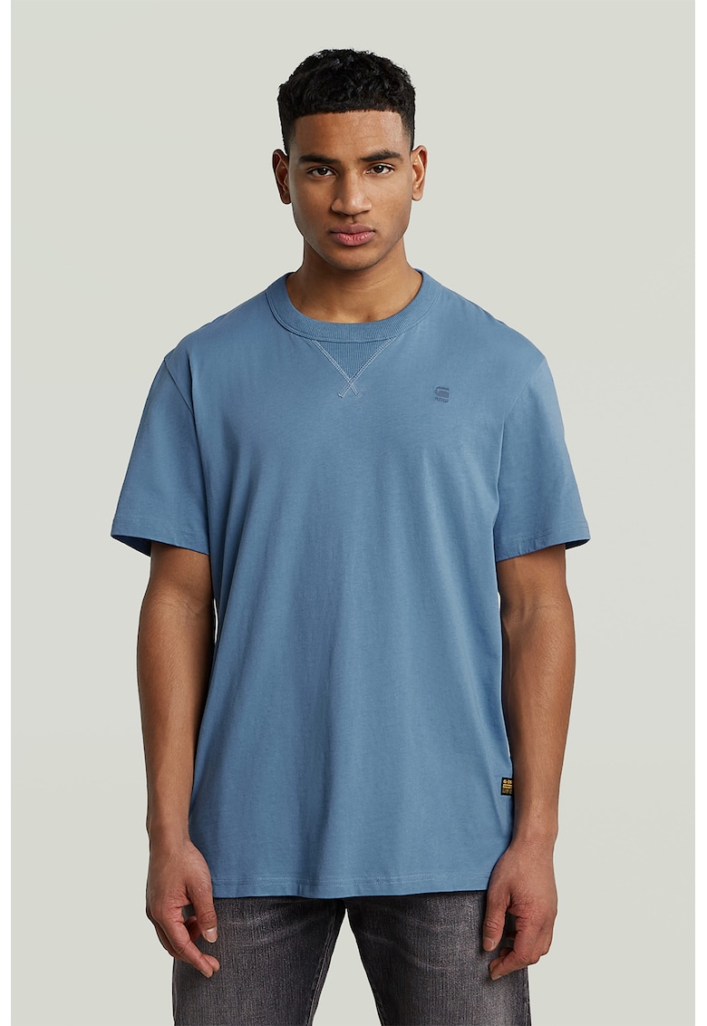 Tricou de bumbac organic Nifous - Albastru azur