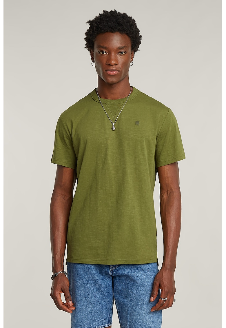 Tricou lejer din bumbac organic - Verde feriga