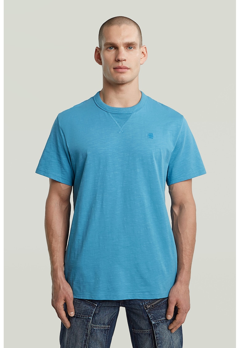 Tricou lejer din bumbac organic - Albastru pastel