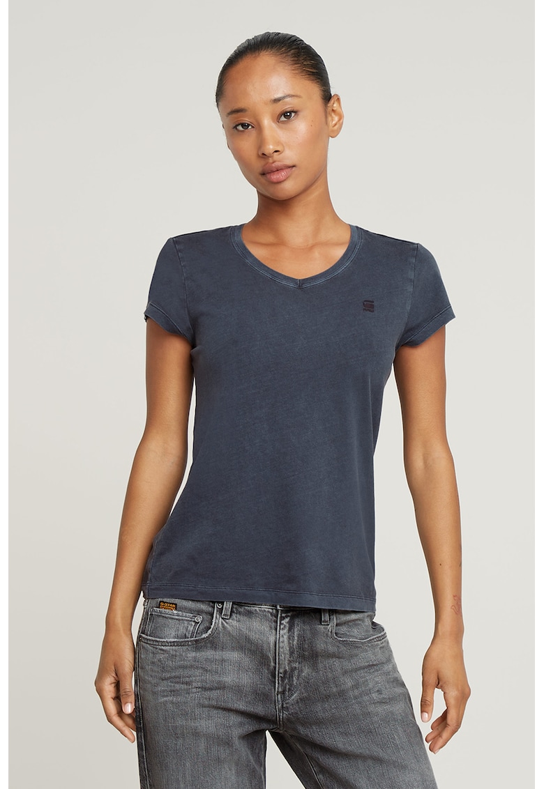 Tricou slim fit de bumbac organic