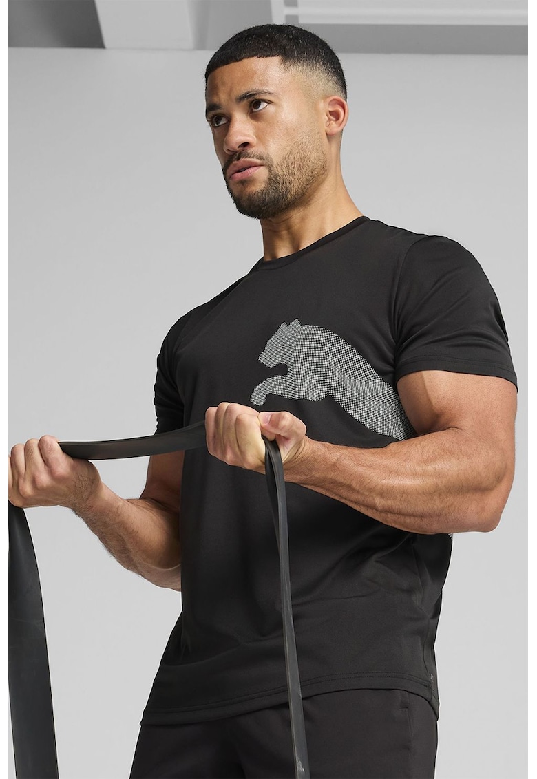 Tricou pentru antrenament Train All Day - Negru/Gri