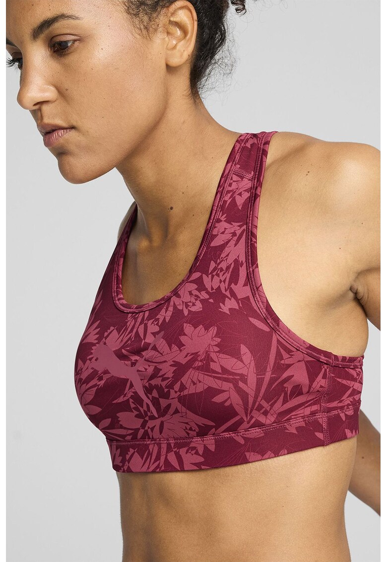 Bustiera cu spate decupat pentru fitness - Rosu