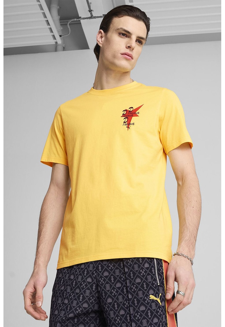 Tricou regular fit de bumbac cu logo