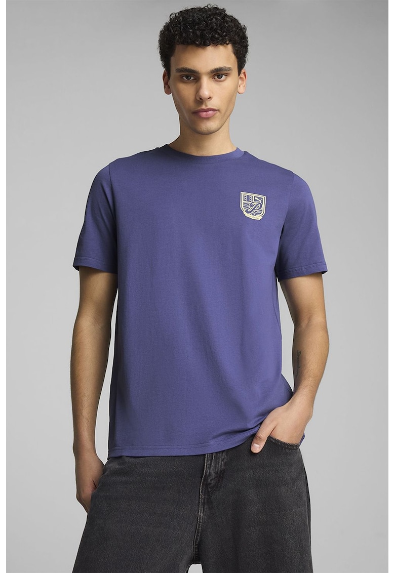 Tricou de bumbac cu imprimeu pe partea din spate