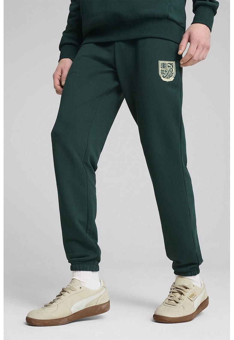 Pantaloni de trening de bumbac - Verde englez