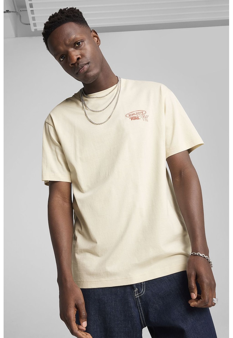Tricou de bumbac cu imprimeu logo
