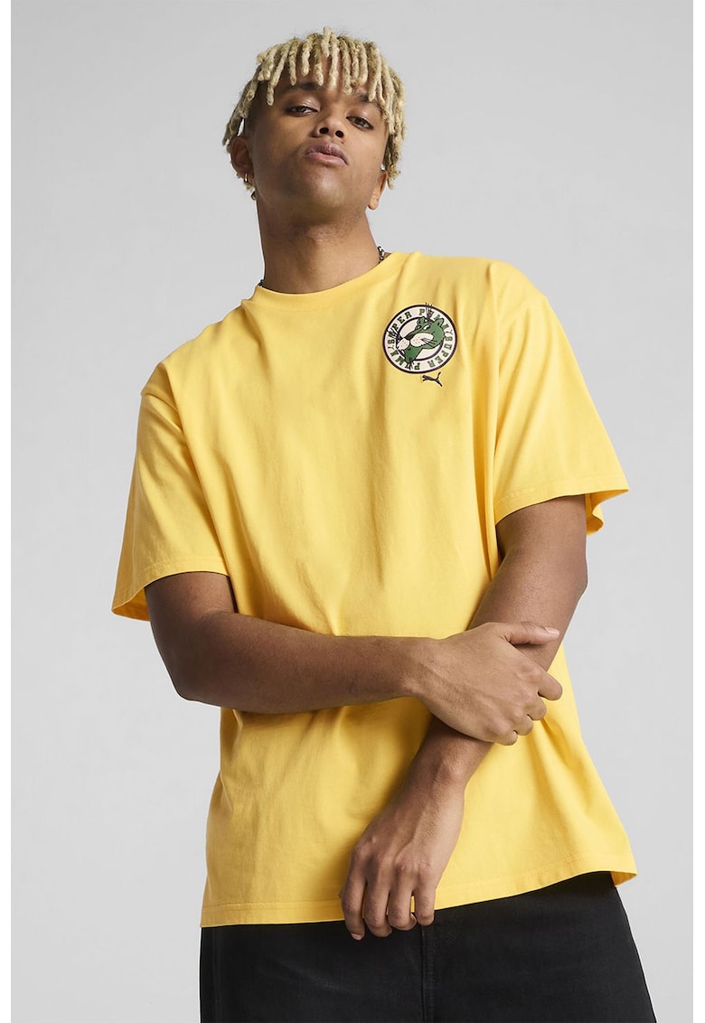 Tricou cu imprimeu logo pe partea din spate