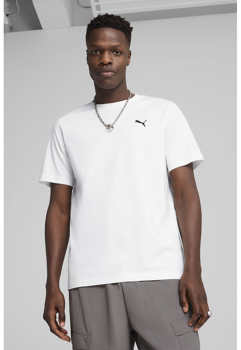 Puma Tricou de bumbac cu decolteu la baza gatului
