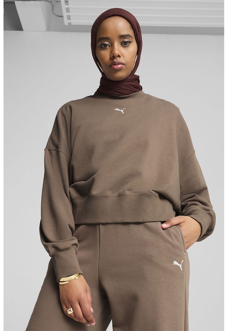 Bluza de trening supradimensionata din amestec de bumbac