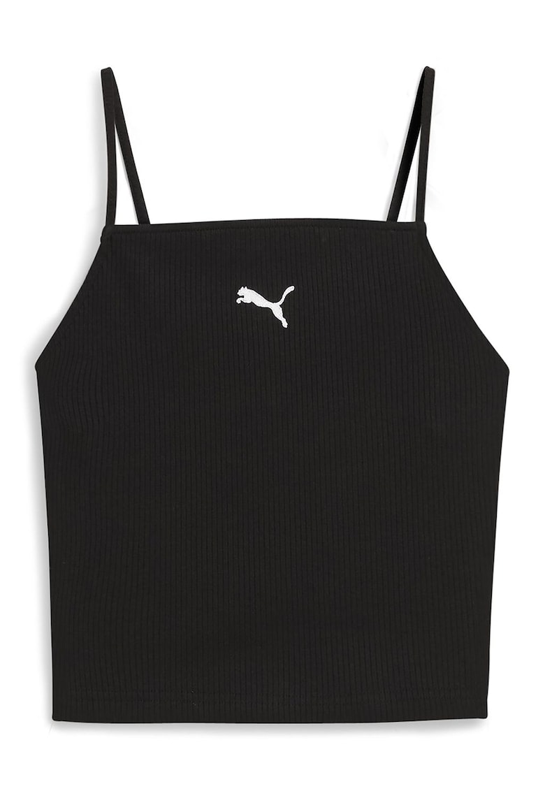 Top din amestec de bumbac cu logo