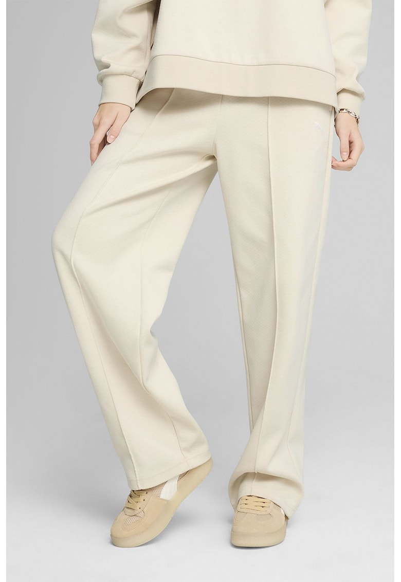 Pantaloni drepti cu logo