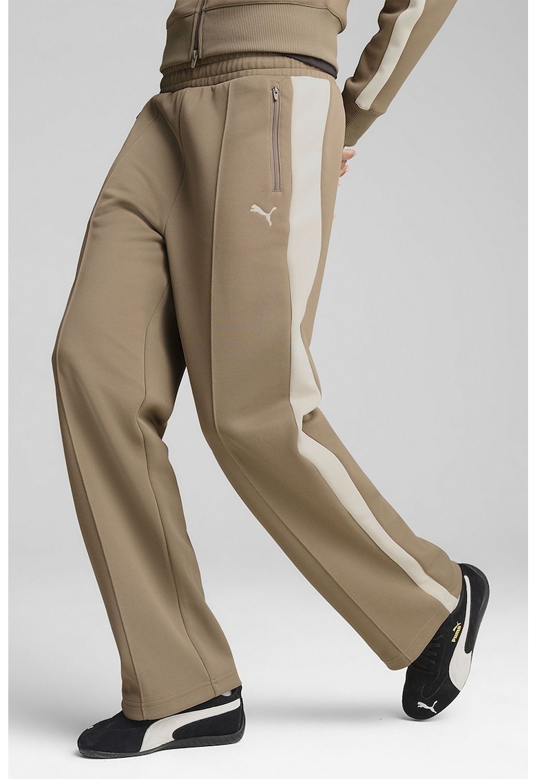 Pantaloni de trening relaxed fit cu pensa frontala