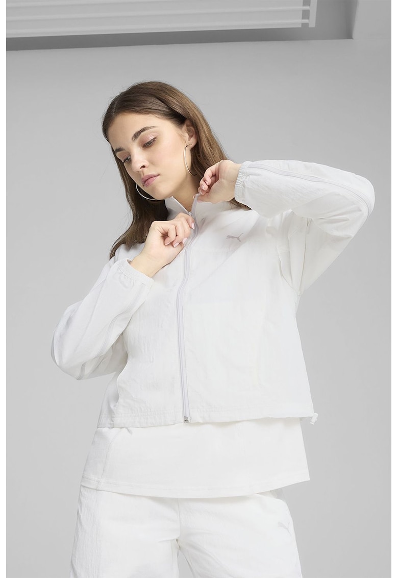 Jacheta cu fermoar si guler mediu Jacheta cu fermoar si guler mediu