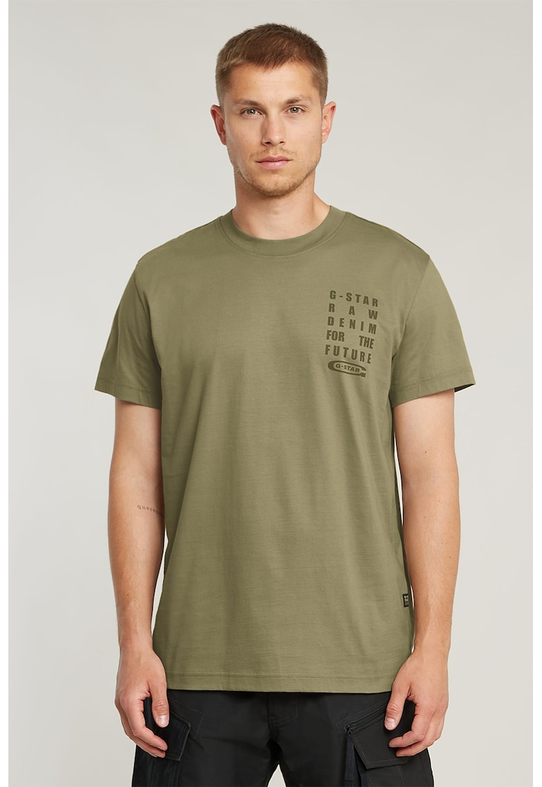 Tricou din bumbac organic cu imprimeu logo