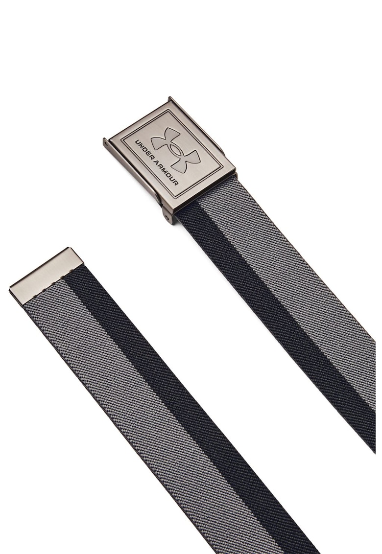 Curea elastica din material textil - Negru/Gri