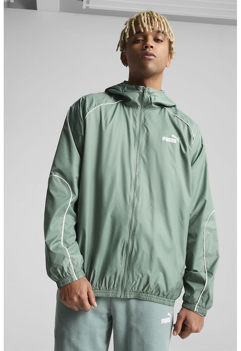 Jacheta cu gluga si fermoar