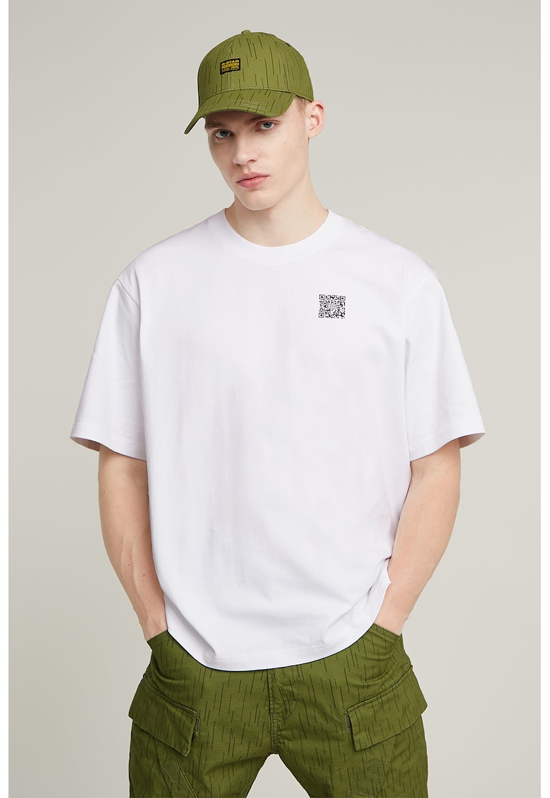 Tricou supradimensionat din bumbac organic cu design grafic