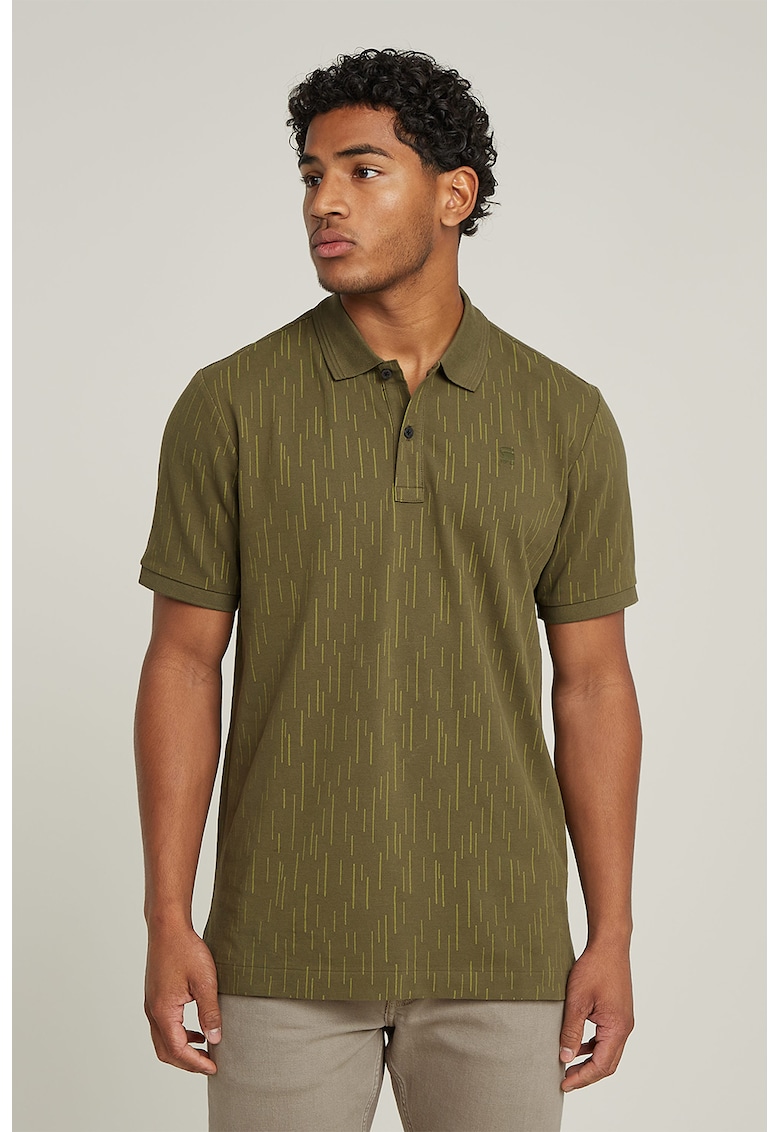 Tricou polo din amestec de bumbac organic