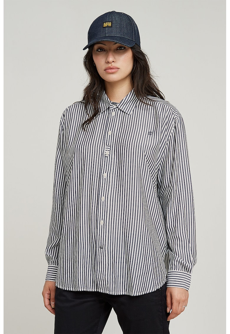 Camasa lejera din modal cu model in dungi