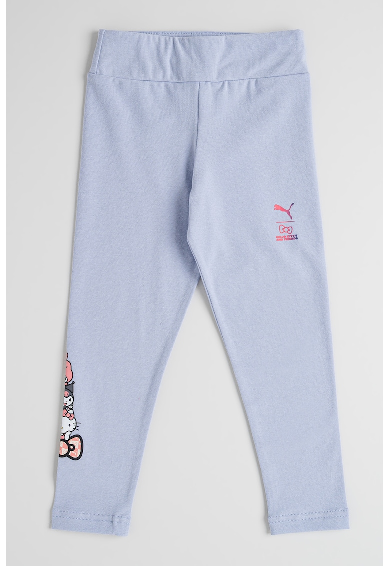 Colanti cu talie inalta Hello Kitty - Albastru lavanda