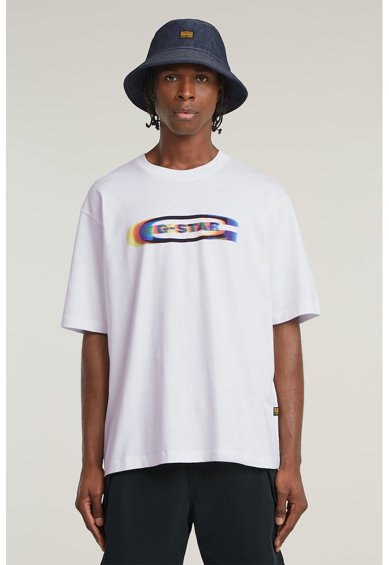 Tricou din bumbac organic cu imprimeu pe piept