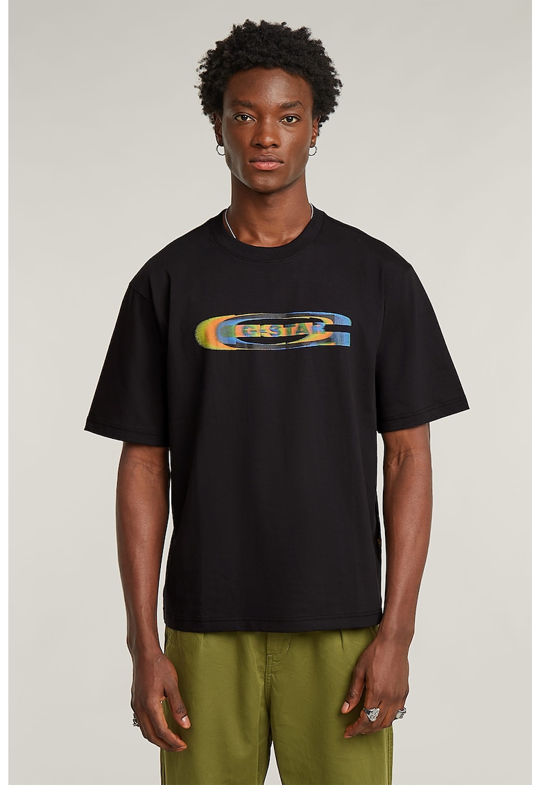 Tricou din bumbac organic cu imprimeu pe piept