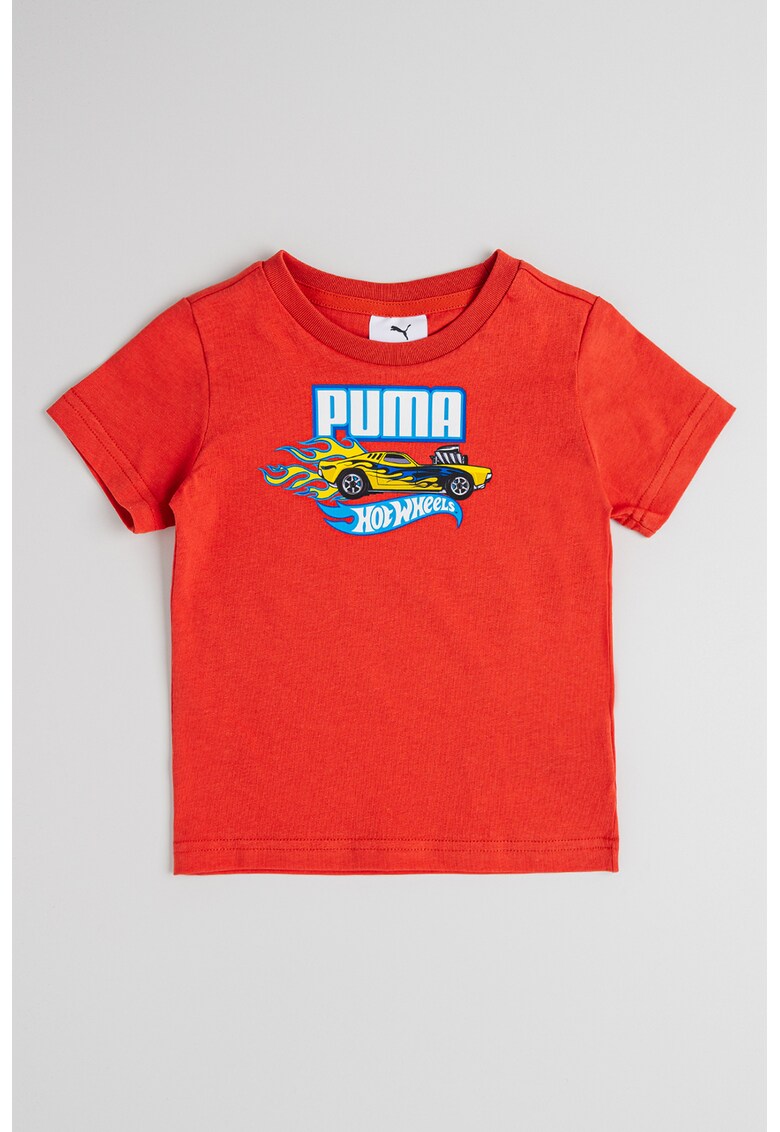 Tricou cu imprimeu grafic - Galben/Caramiziu/Albastru