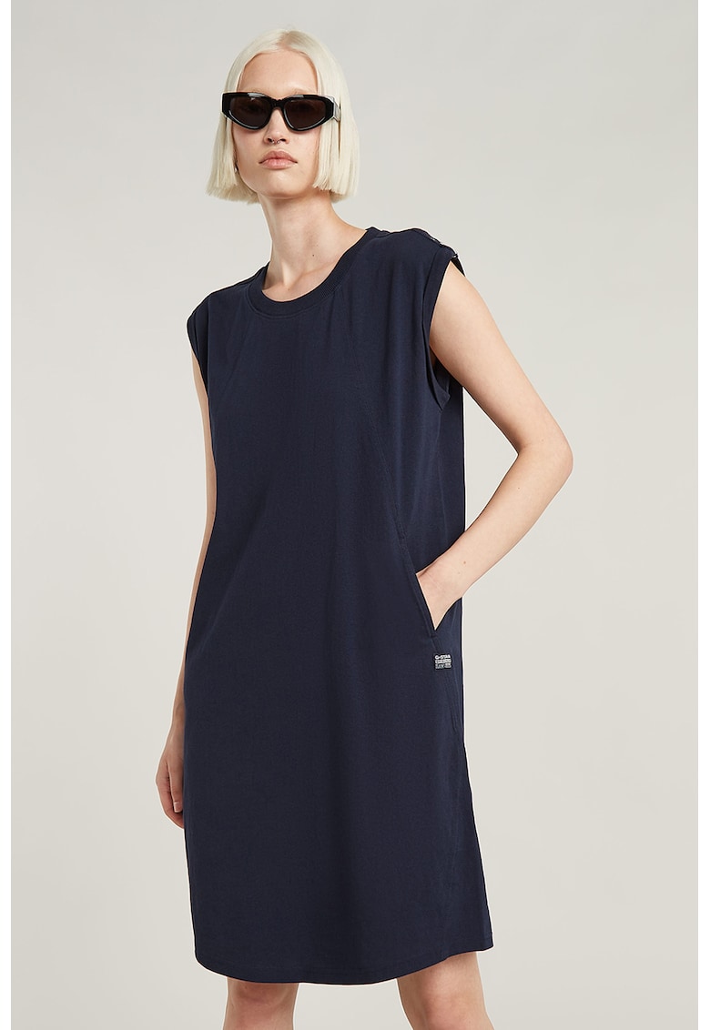 Rochie de bumbac organic cu buzunare laterale