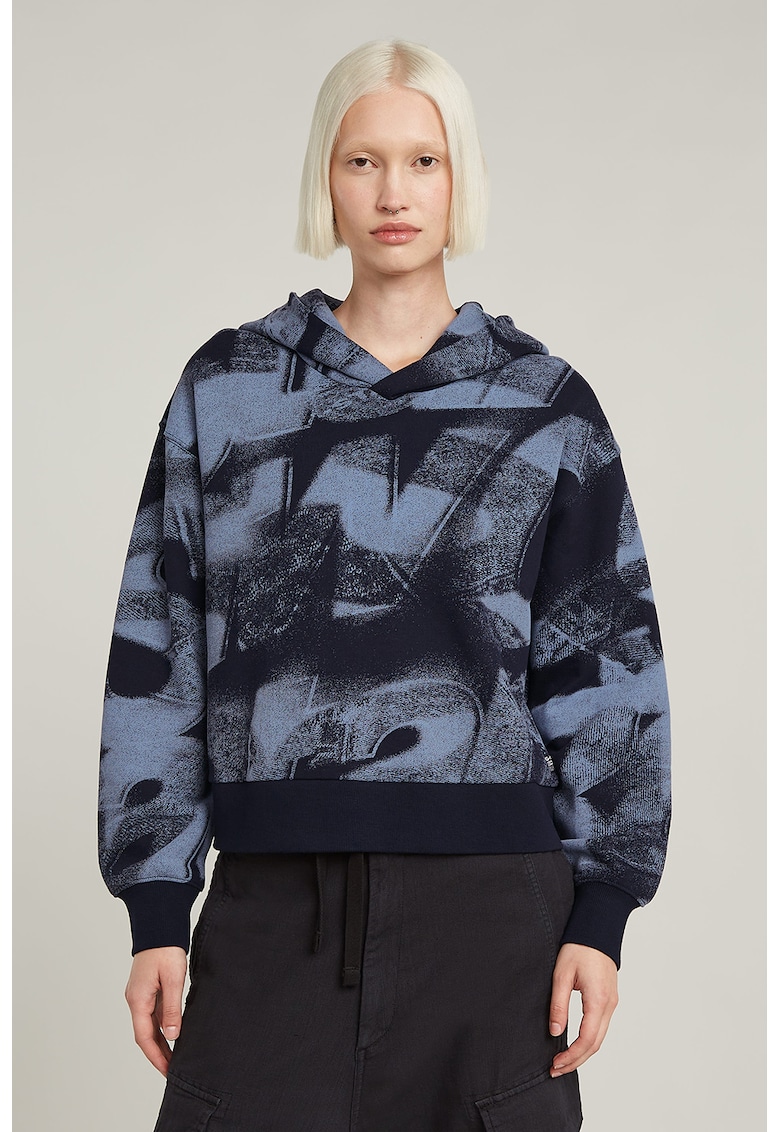 Hanorac de bumbac organic cu imprimeu logo