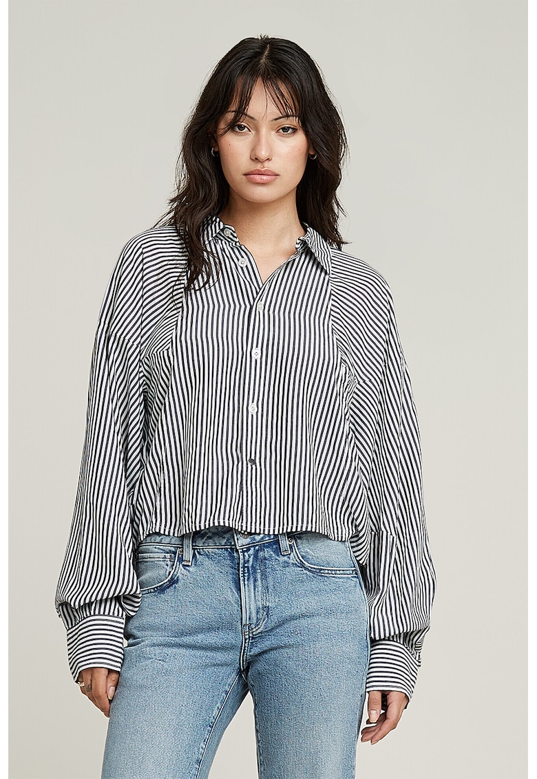 Camasa lejera din modal cu model in dungi