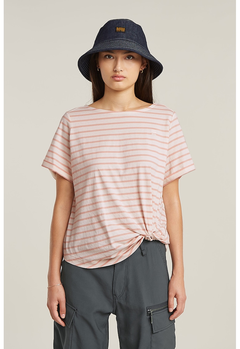 Tricou din bumbac organic cu model in dungi