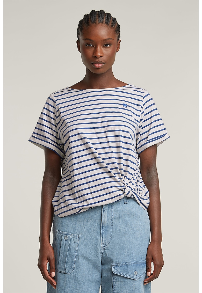 Tricou din bumbac organic cu model in dungi