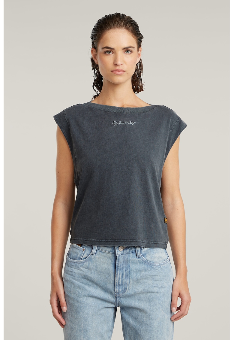 Tricou din bumbac organic cu detaliu logo