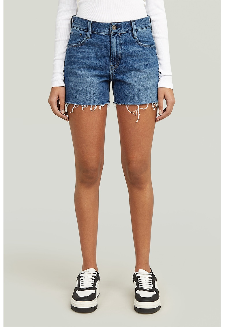 Blugi scurti cu terminatie franjurata Judee