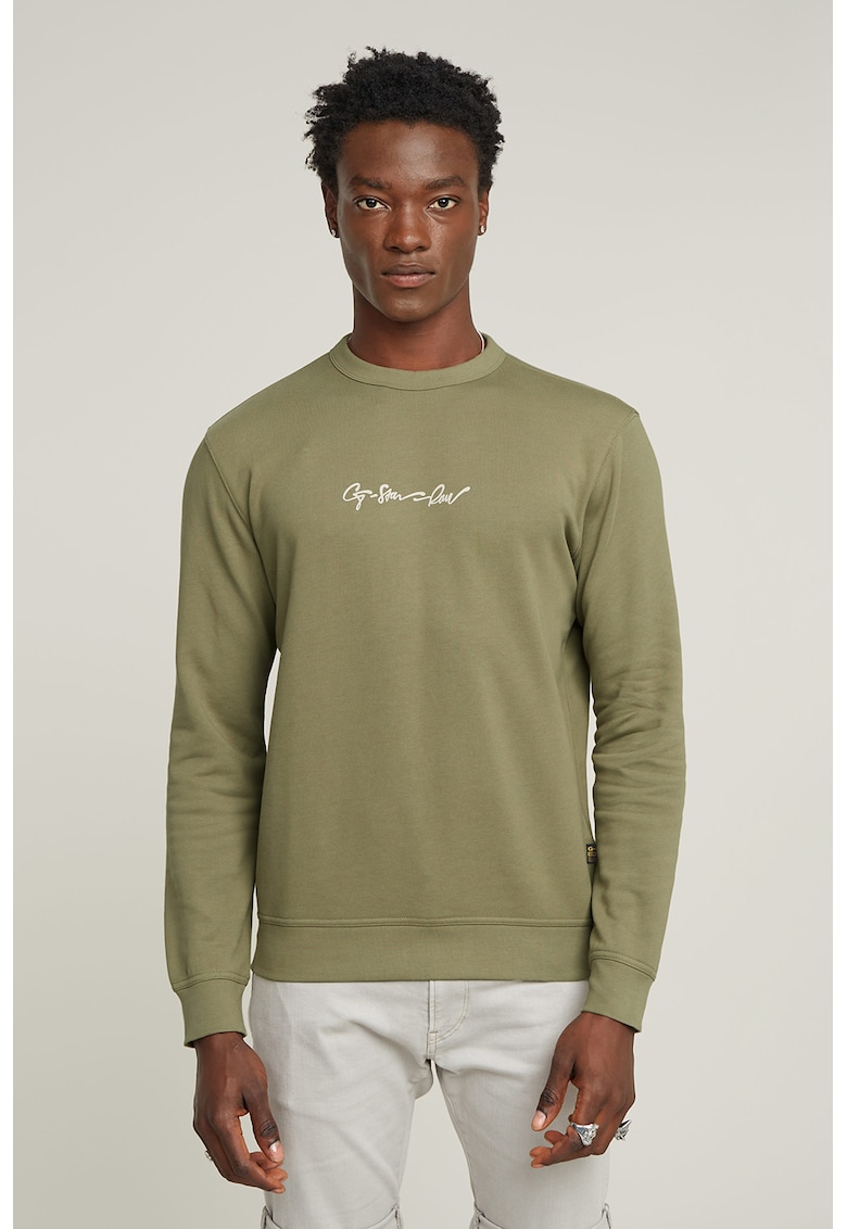 Bluza de trening din bumbac organic cu logo