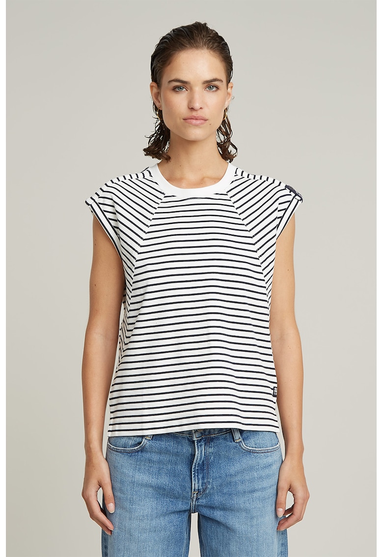 Tricou din bumbac organic cu model in dungi