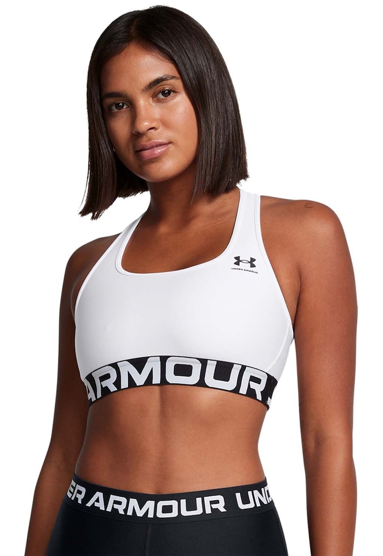 Bustiera cu decupaj pe partea din spate cu logo - pentru antrenament Authentics