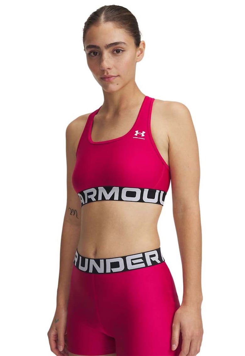 Bustiera cu decupaj pe partea din spate cu logo - pentru antrenament Authentics