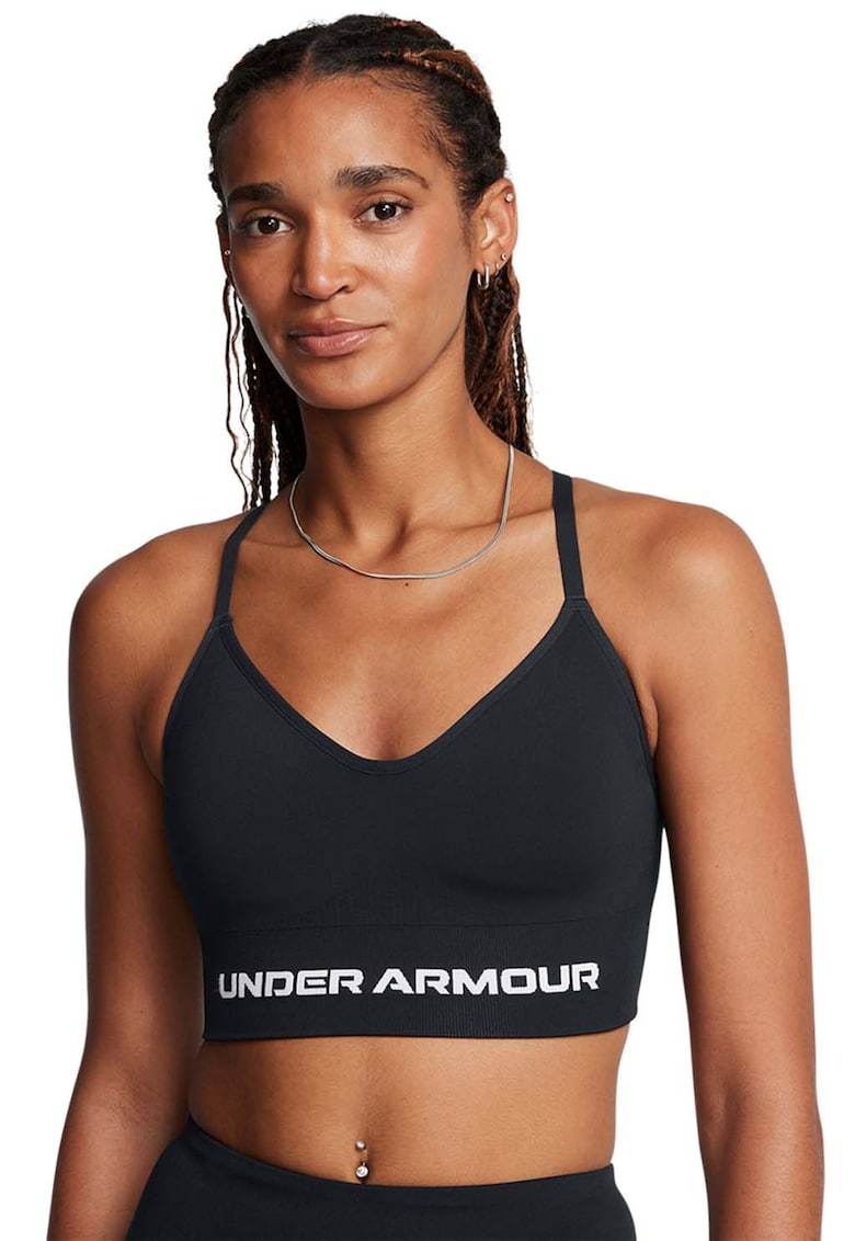 Bustiera fara cusaturi pentru fitness Vanish - Negru