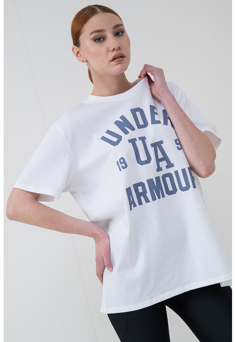 Under Armour Tricou pentru antrenament Collegiate - Alb/Albastru prafuit
