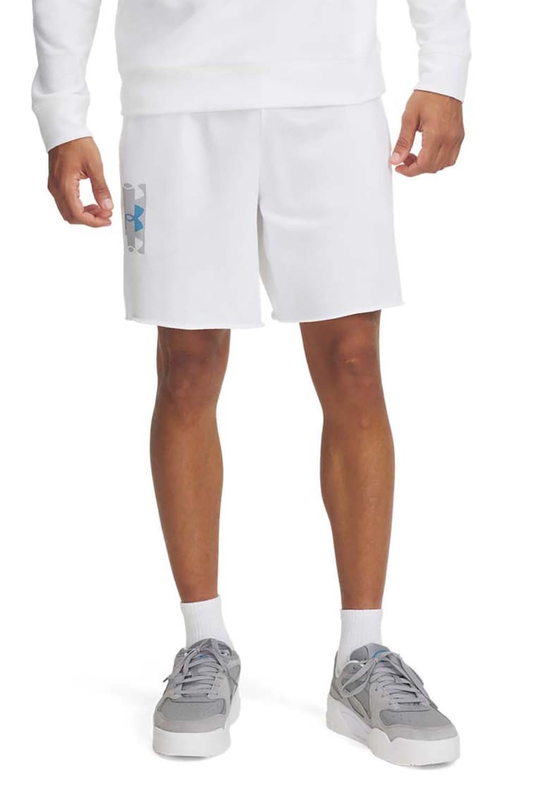 Pantaloni scurti din amestec de bumbac cu snur in talie