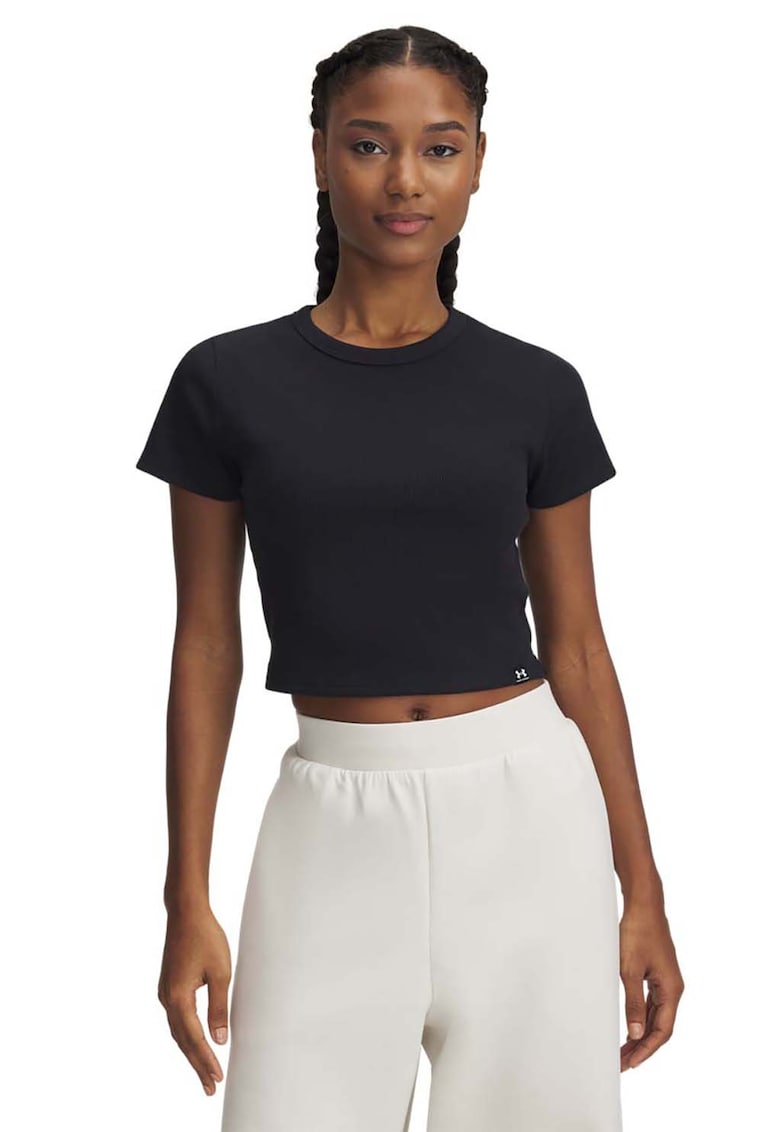 Tricou crop pentru fitness Rival