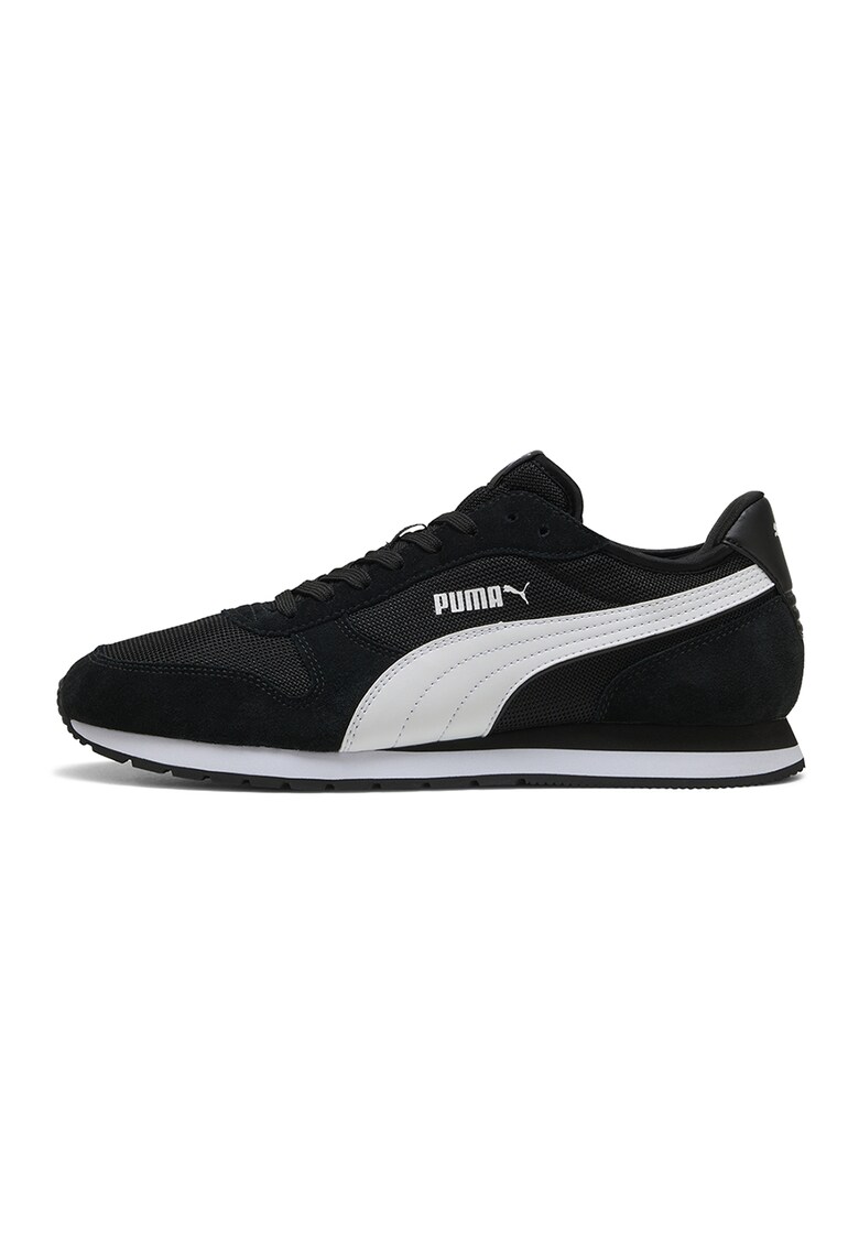 Pantofi sport St Miller de piele intoarsa si plasa - Negru