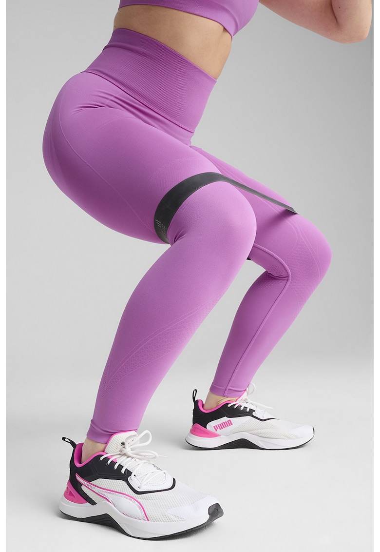 Colanti fara cusaturi pentru fitness Shapelux - Roz deschis