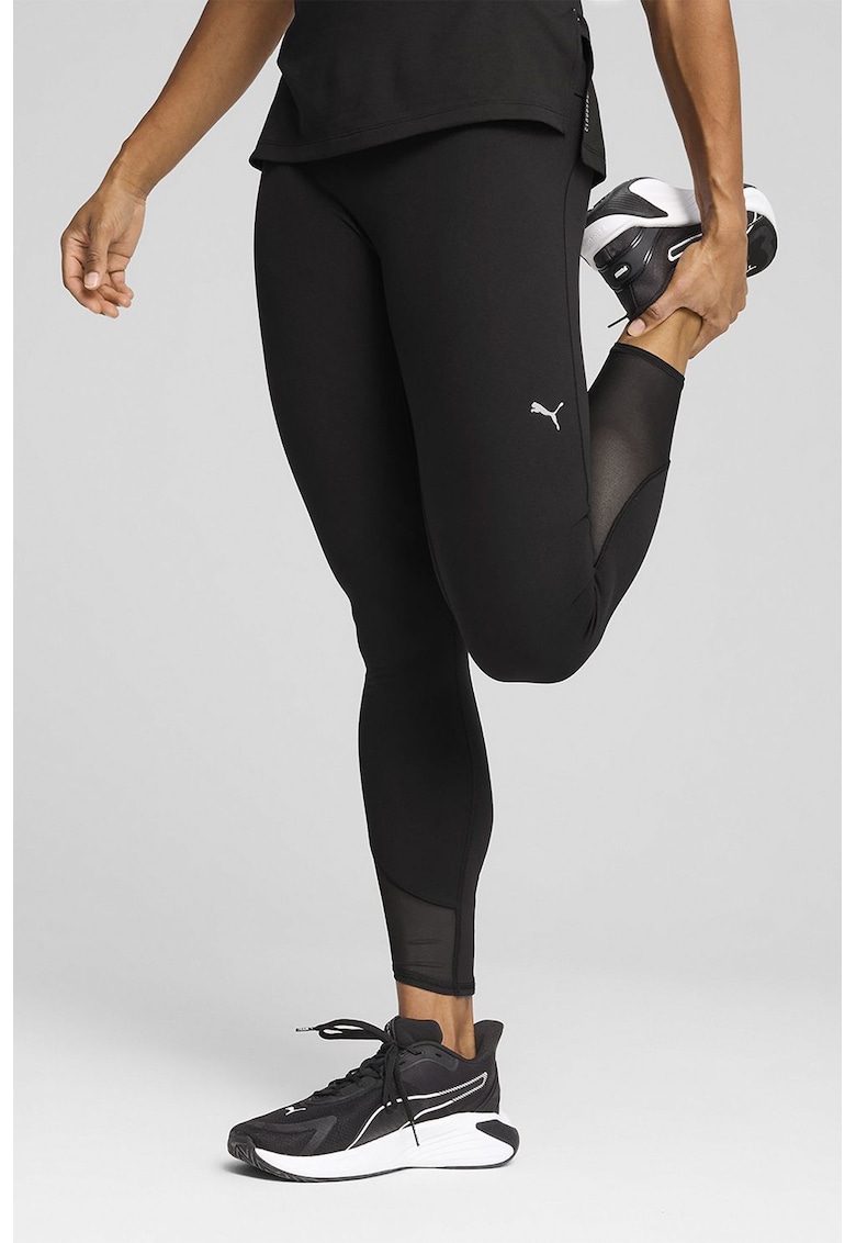 Colanti cu talie inalta si insertii din plasa - pentru fitness